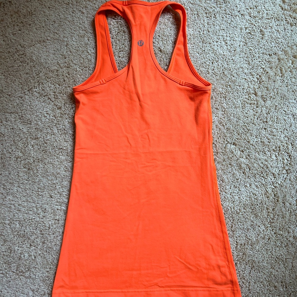 Neon Orange Lululemon Tank-Size 2